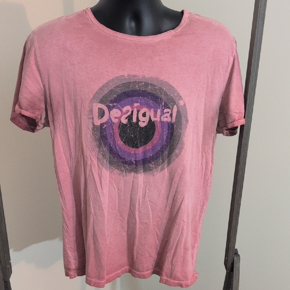 Desigual Other - Desigual | Pink and Purple Graphic Tee